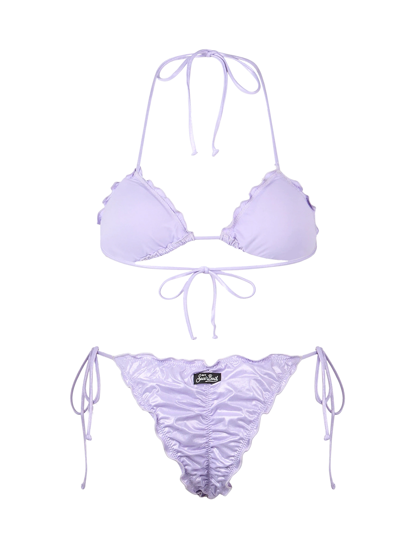 Woman lamina lilac classic triangle bikini Sagittarius Miami - MC2 Saint Barth