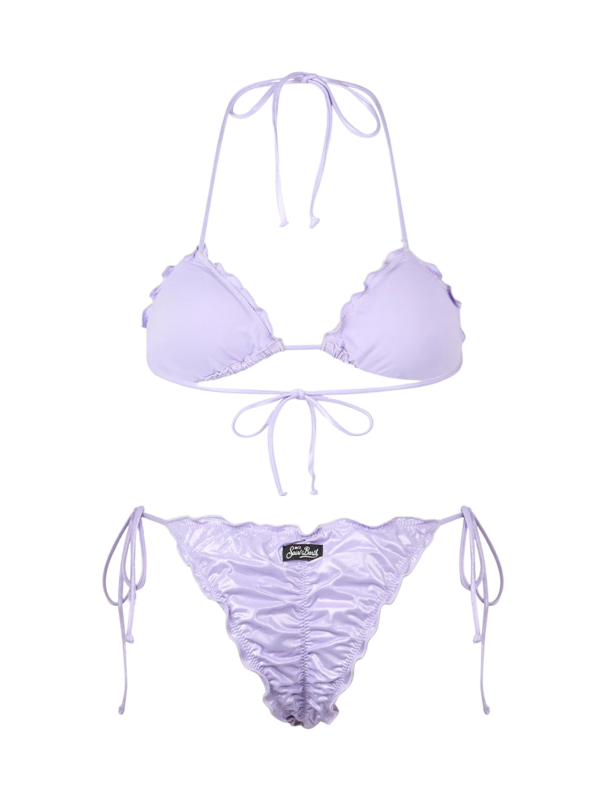Woman lamina lilac classic triangle bikini Sagittarius Miami - MC2 Saint Barth