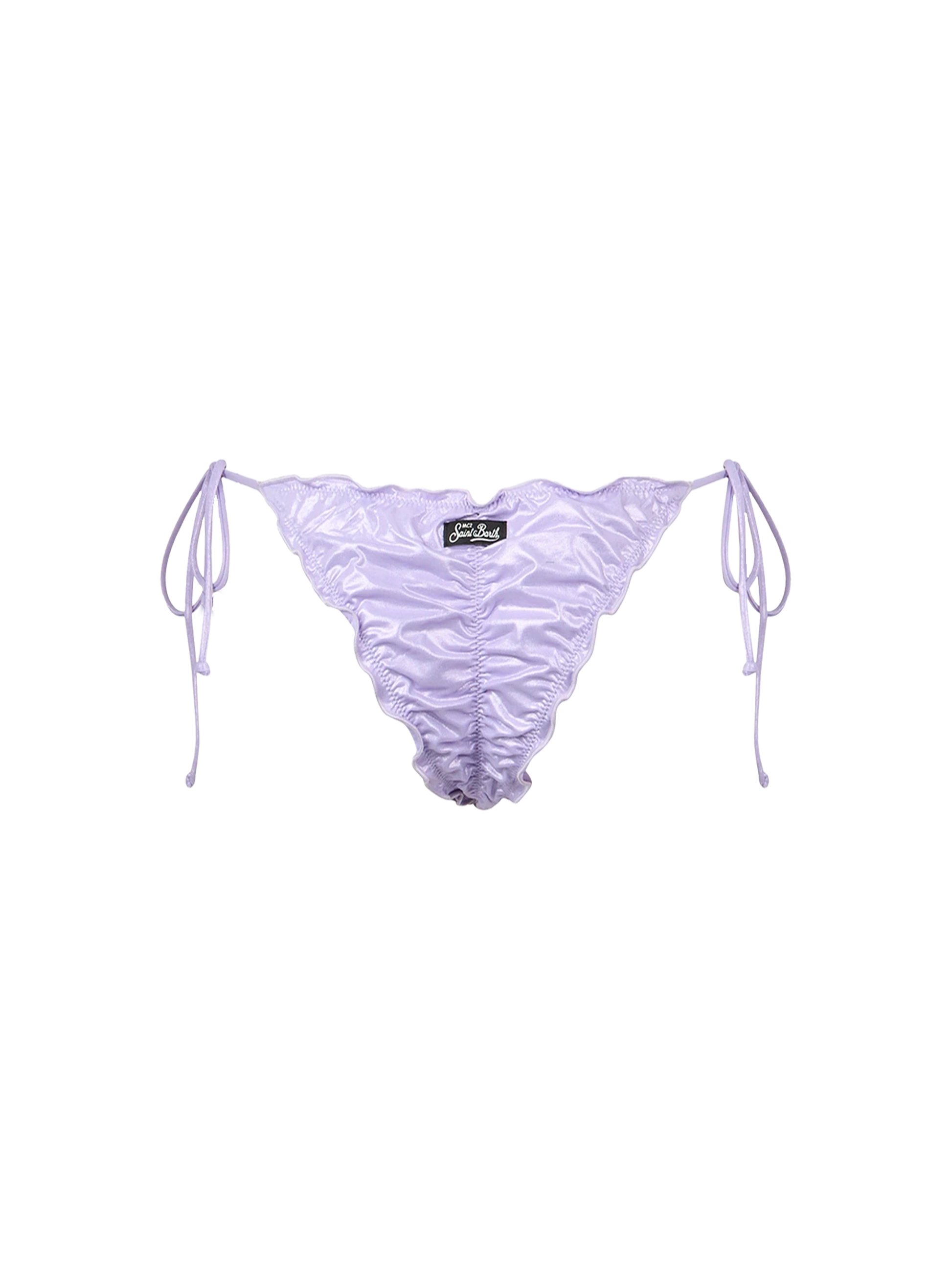 Woman lamina lilac cheeky swim briefs Miami - MC2 Saint Barth