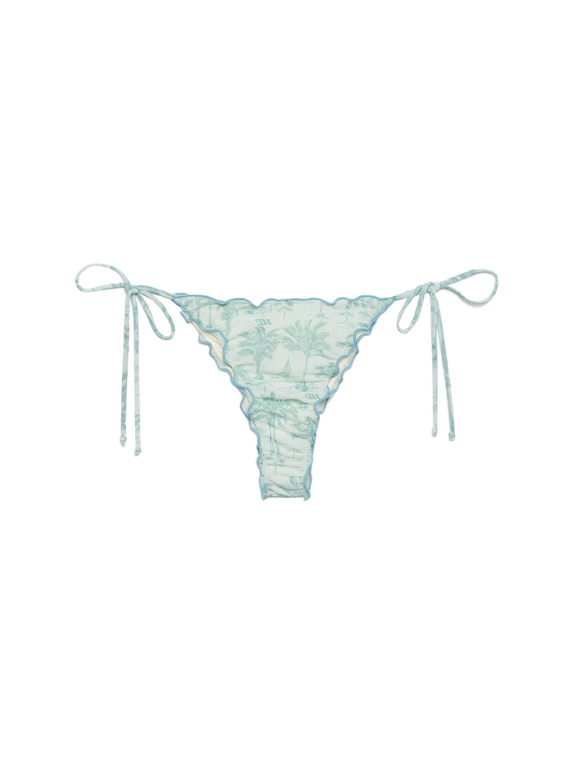 Miami lurex cheeky swim briefs with toile de jouy print - MC2 Saint Barth