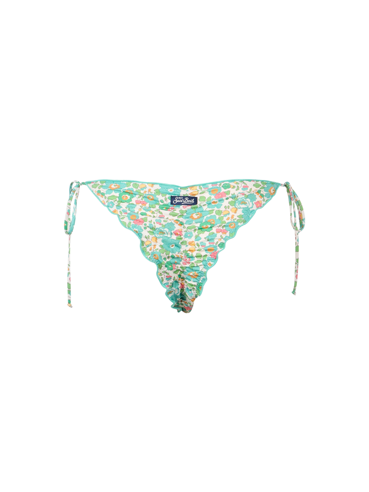 Woman Betsy cheeky swim briefs Miami | MADE WITH LIBERTY FABRIC - MC2 Saint Barth