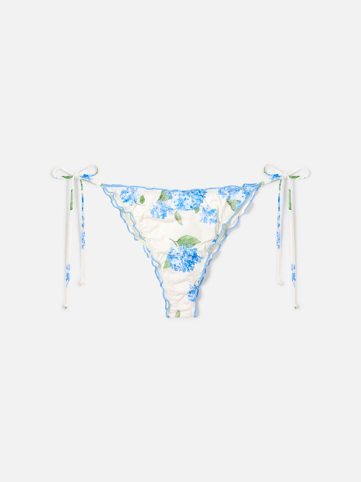 Miami cheeky swim briefs with floral print