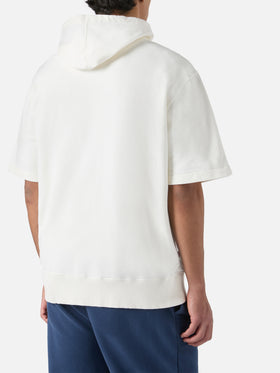 Man short sleeve hoodie