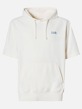 Man short sleeve hoodie