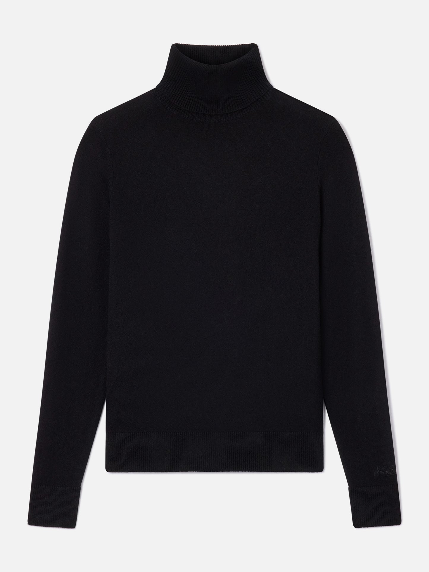 Moody cashmere turtleneck knitwear in black