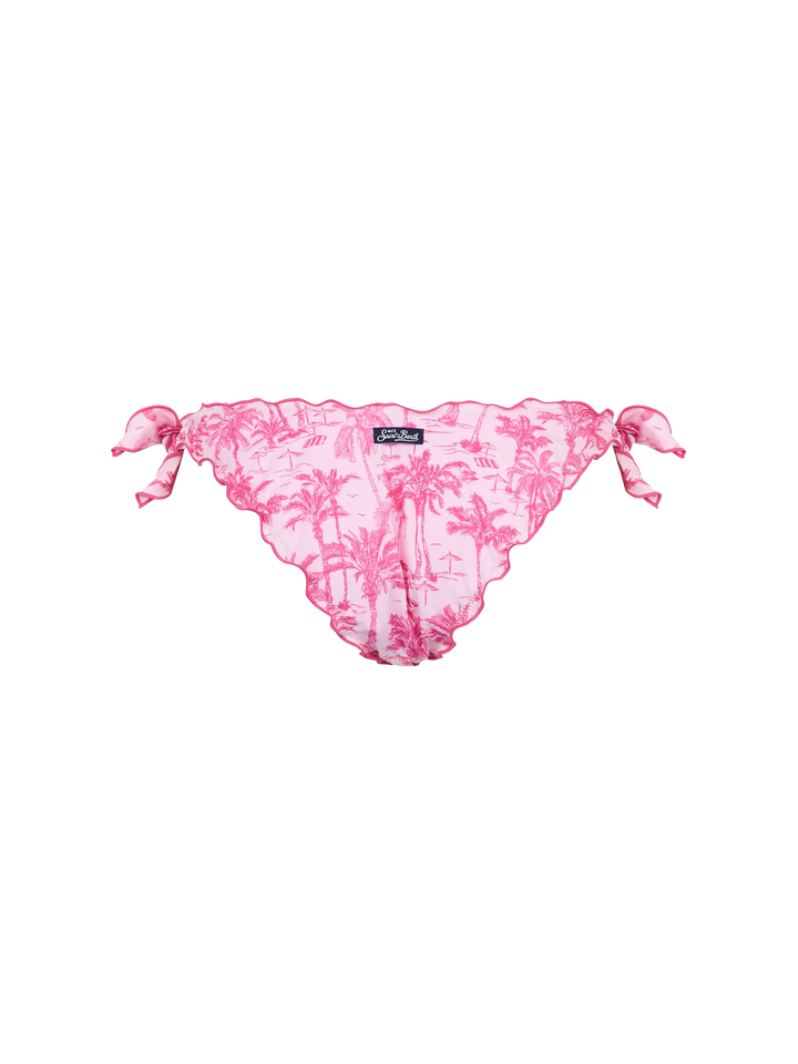 Woman Toile de Jouy classic swim briefs Moon - MC2 Saint Barth