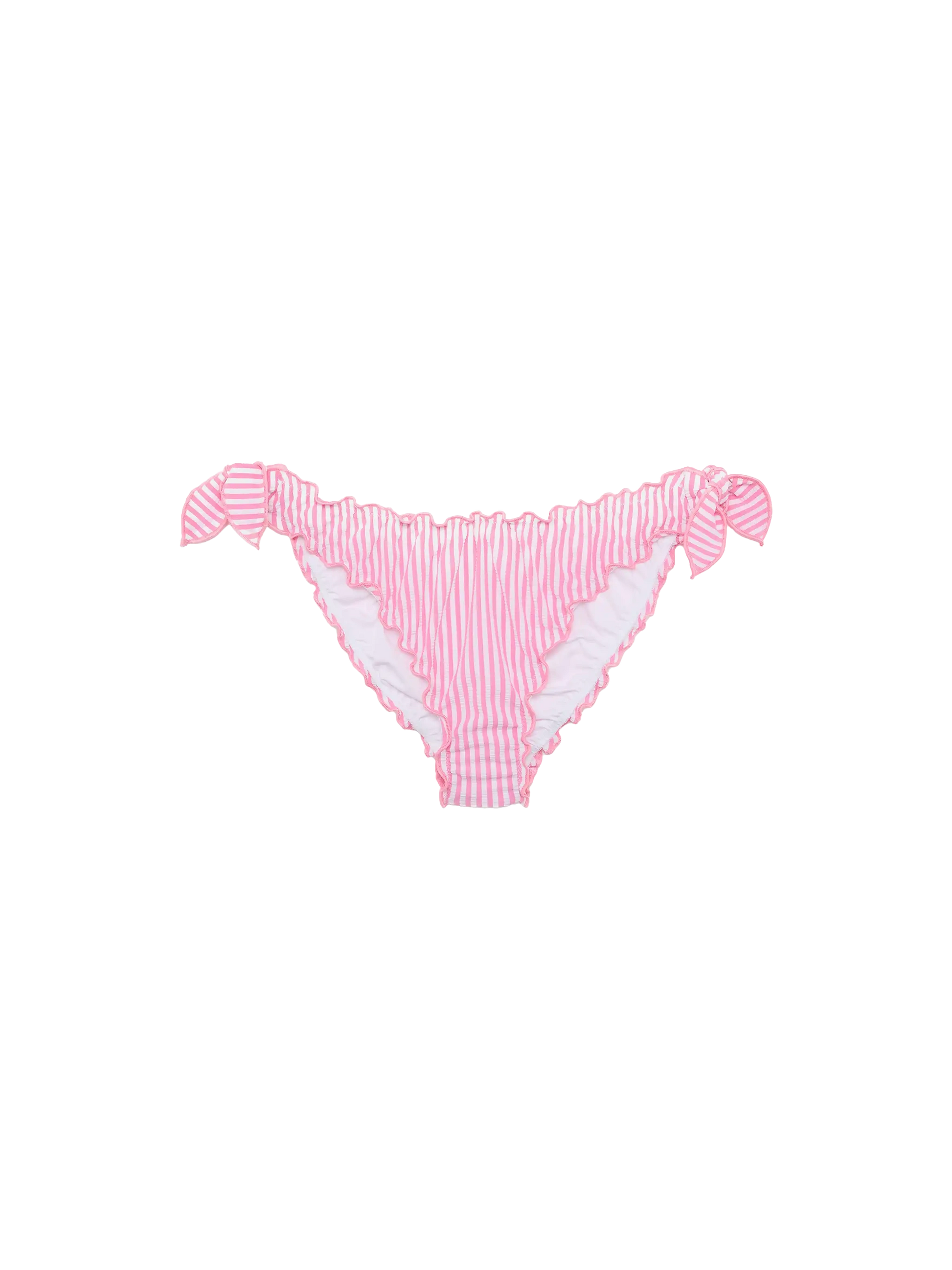 Moon seersucker classic swim briefs with striped print - MC2 Saint Barth