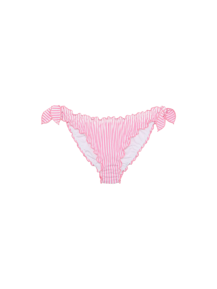 Classic seersucker triangle bikini Sagittarius Moon with striped print - MC2 Saint Barth