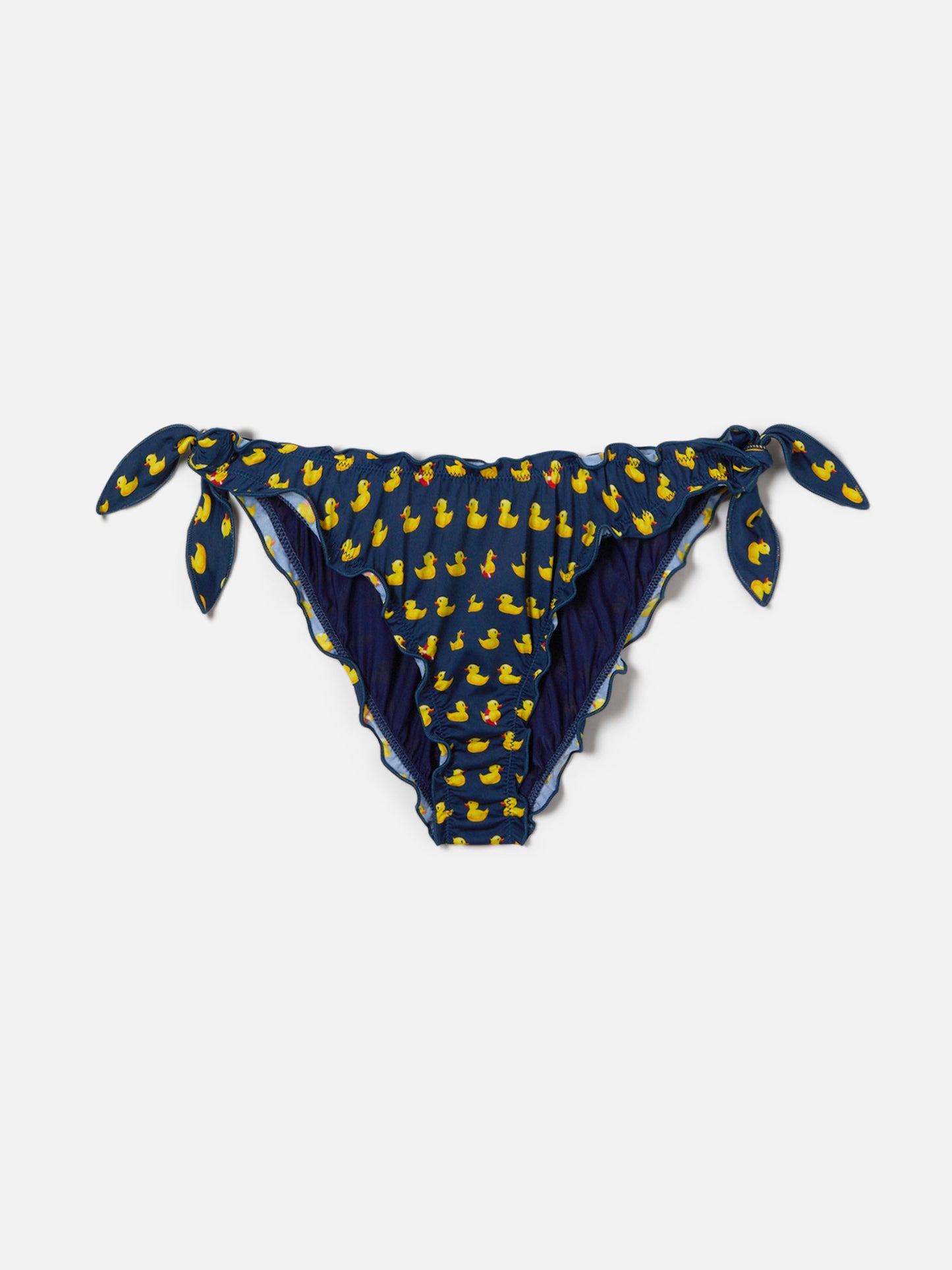 Bas de bikini Classic Moon bleu marine avec imprimé canards 