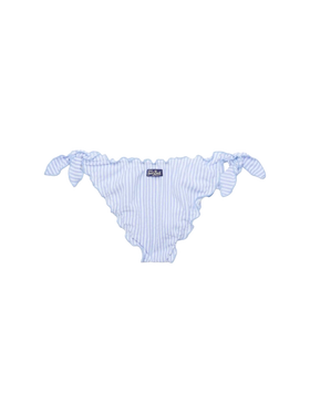 Moon seersucker classic swim briefs with striped print - MC2 Saint Barth