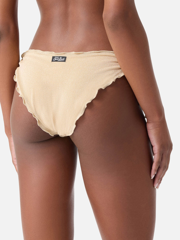 Slip mare donna classico in lurex oro oro Moon