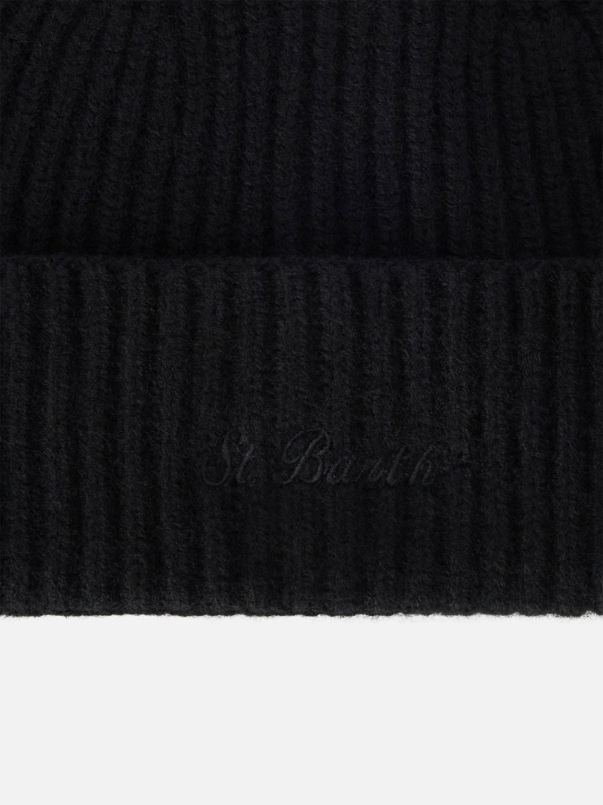 Gorro de lana Black Moss con bordado del logo 