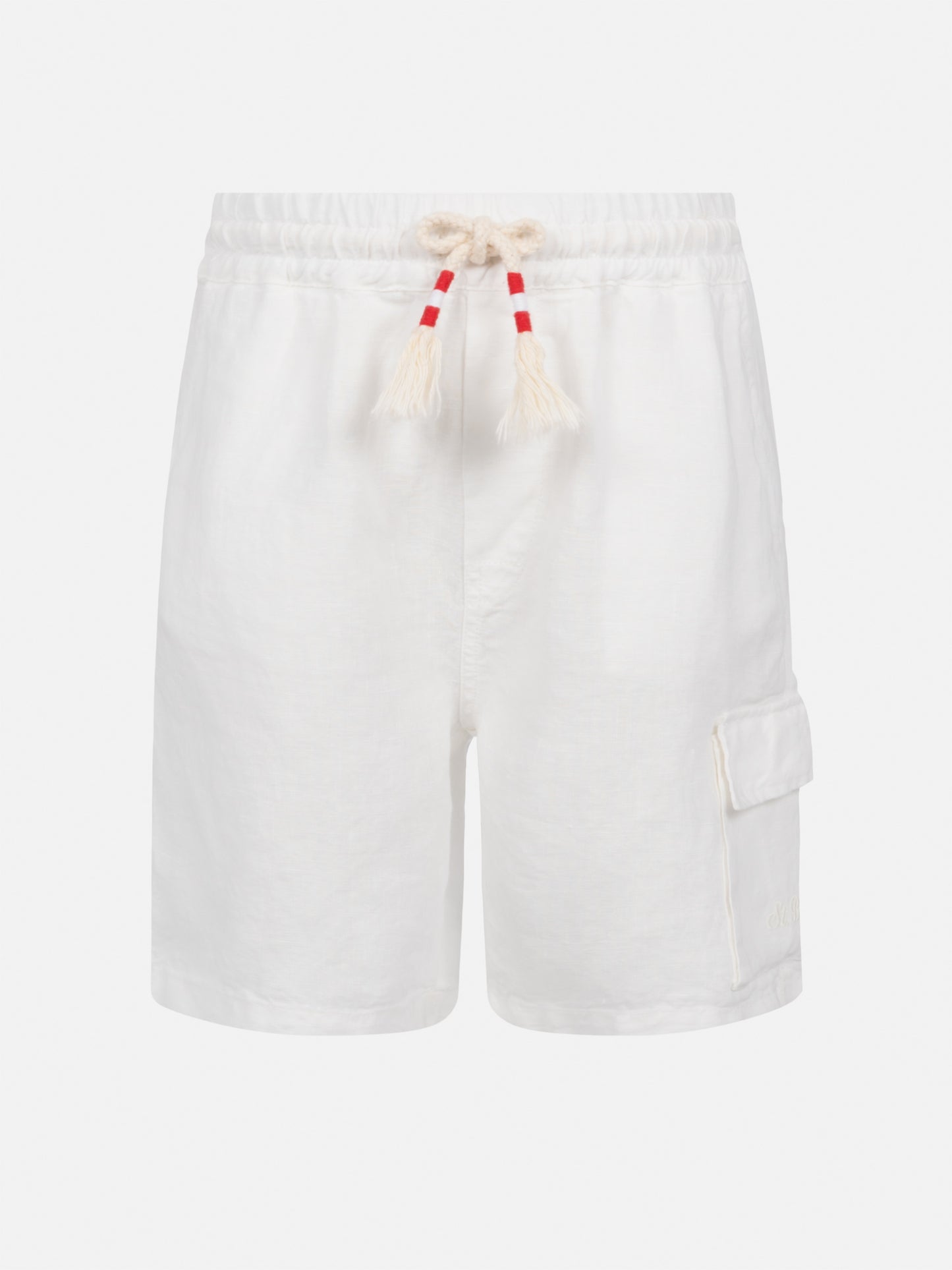 Marseille Jr white linen bemuda - MC2 Saint Barth