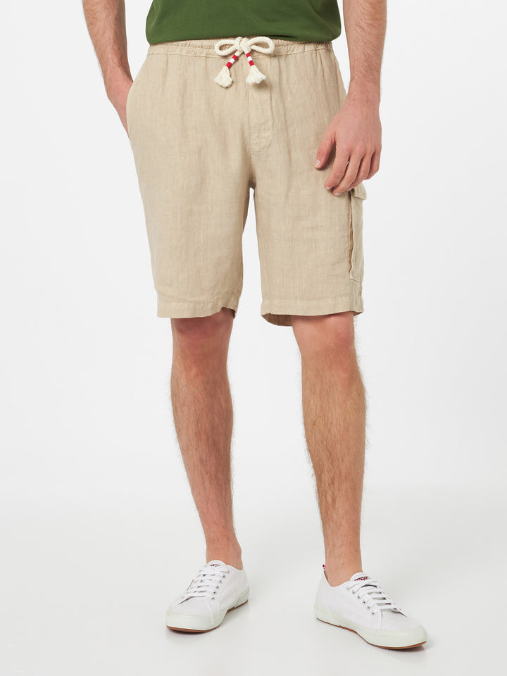Man beige linen bermuda Marseille - MC2 Saint Barth