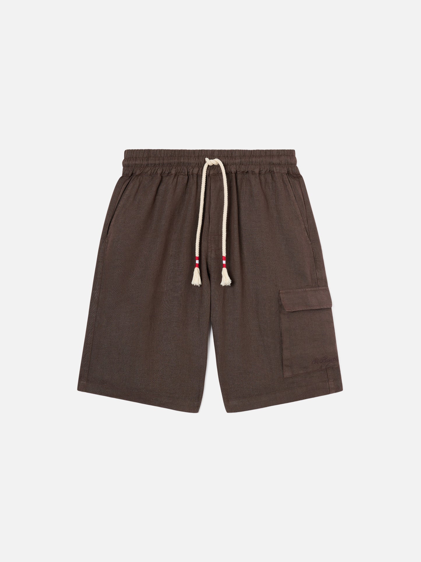 Bermudas Marseille marrones en lino puro 