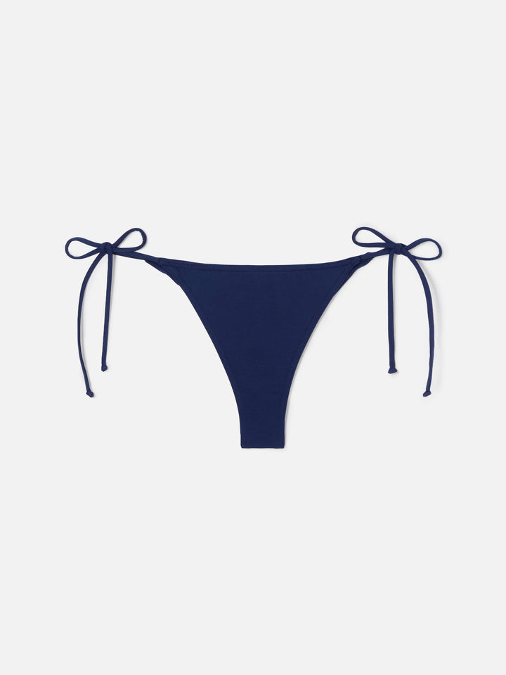 Leah Marielle navy blue bikini with ties