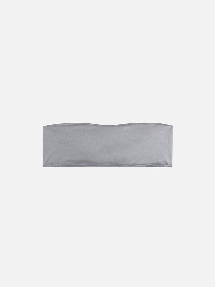 Rebby shimmer grey bandeau top
