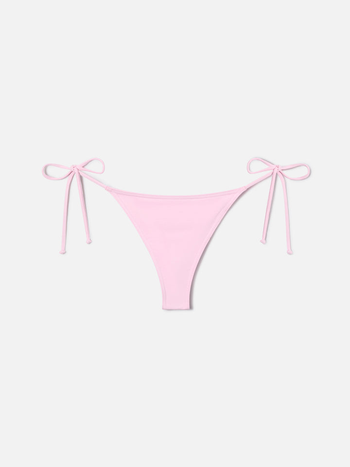 Leah Marielle light pink triangle bikini with ties