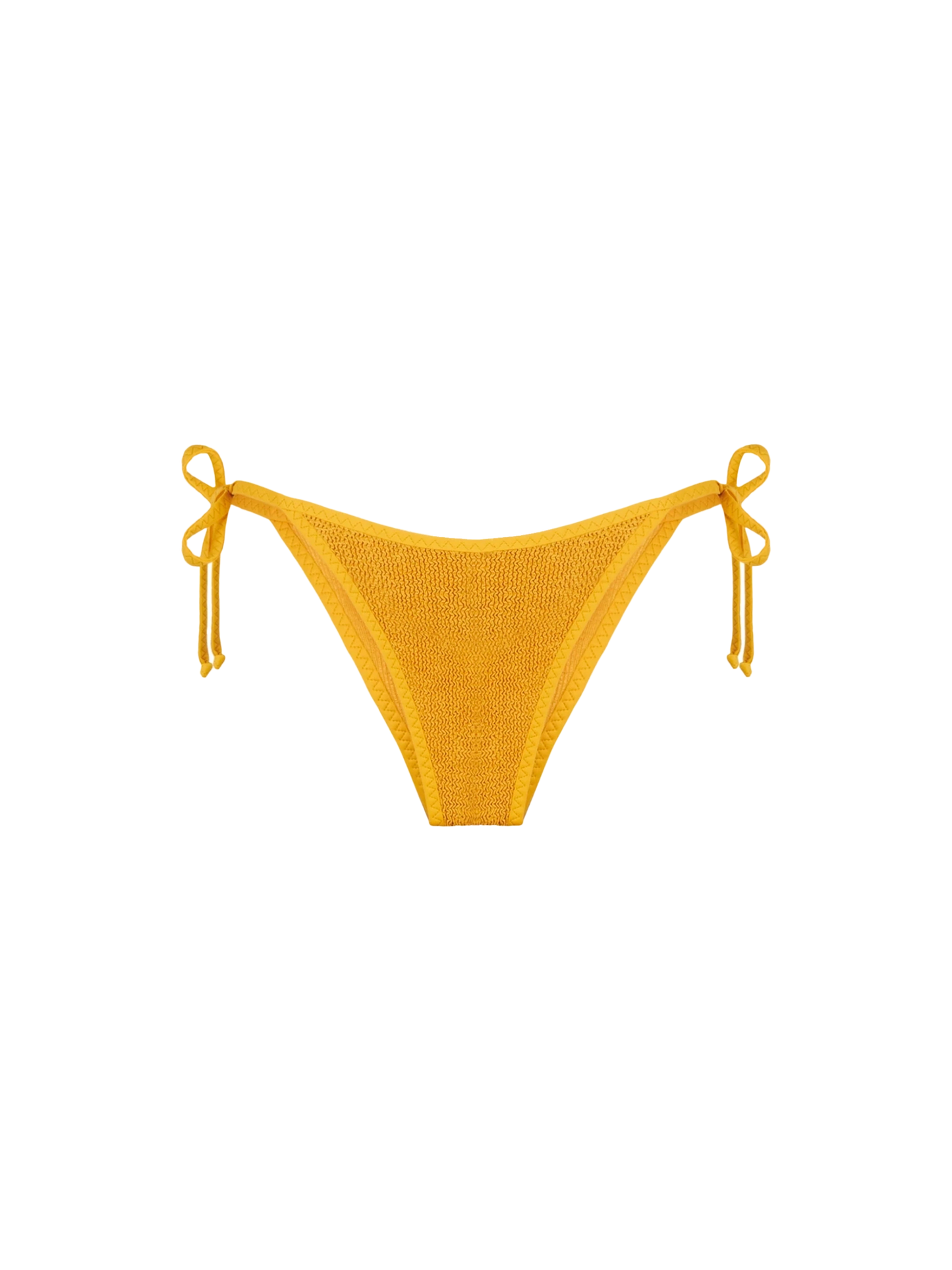 Slip mare donna crinkle ocra