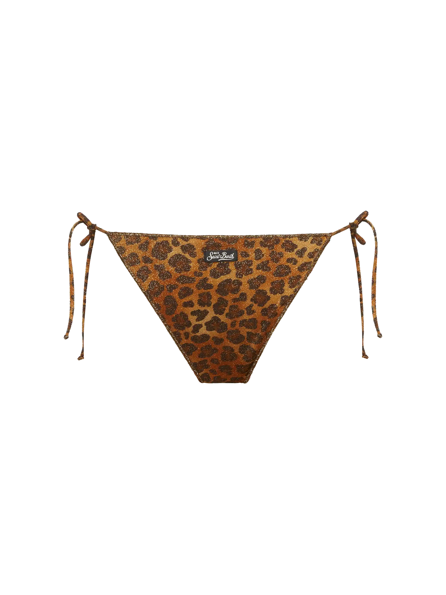 Marielle lurex classic swim briefs with animalier print - MC2 Saint Barth