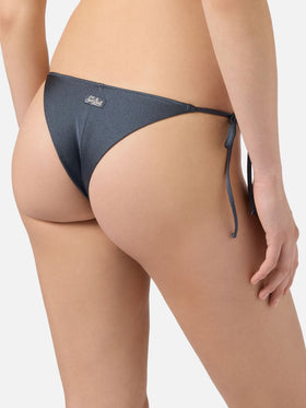 Bikini Leah Plate Marielle Plate gris con acabado brillante 