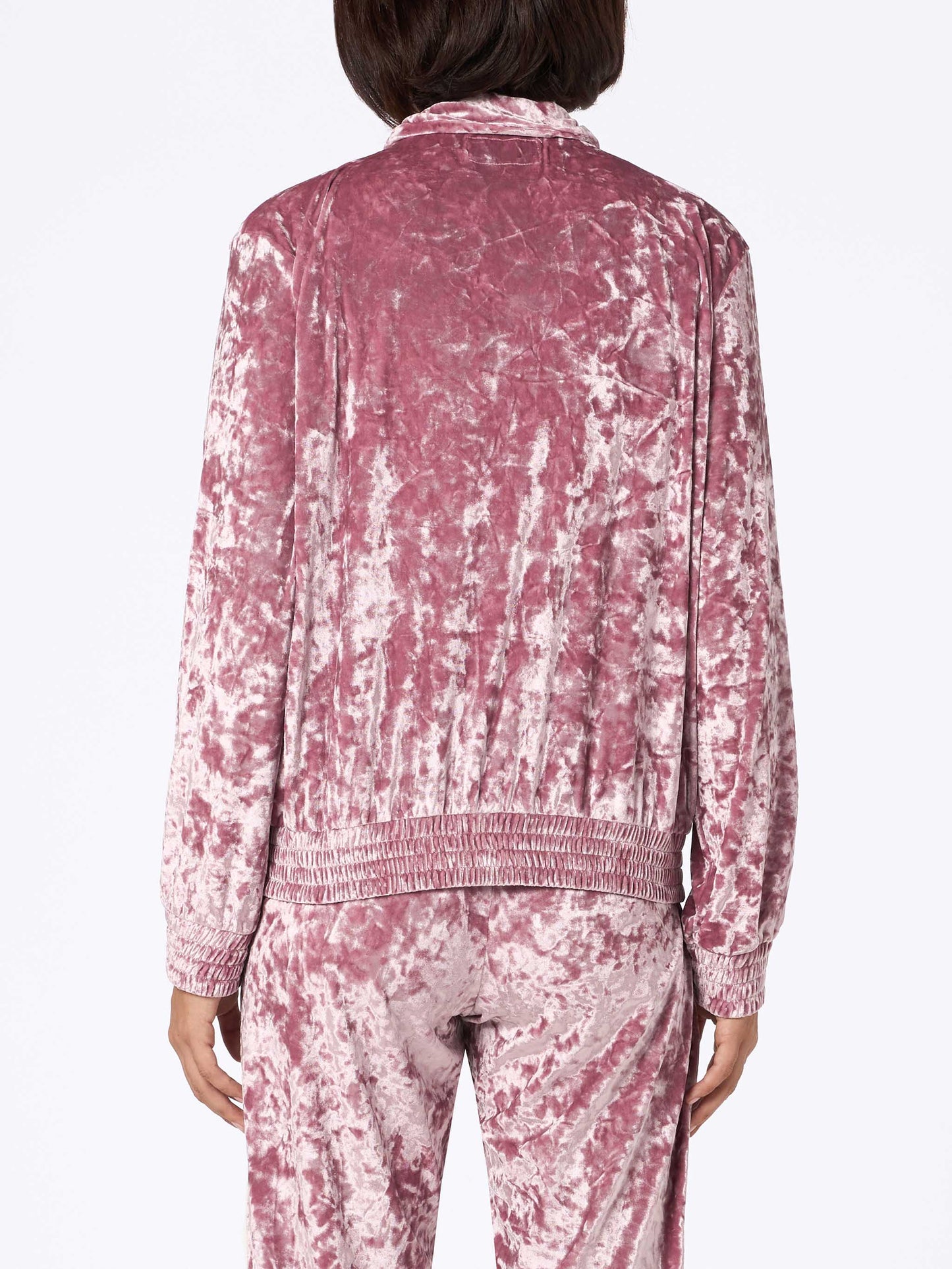 Woman sweatshirt Miriam pink chenille - MC2 Saint Barth