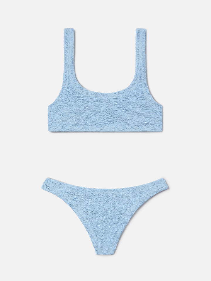 Bikini brassière en crinkle bleu clair Naima Naomi 