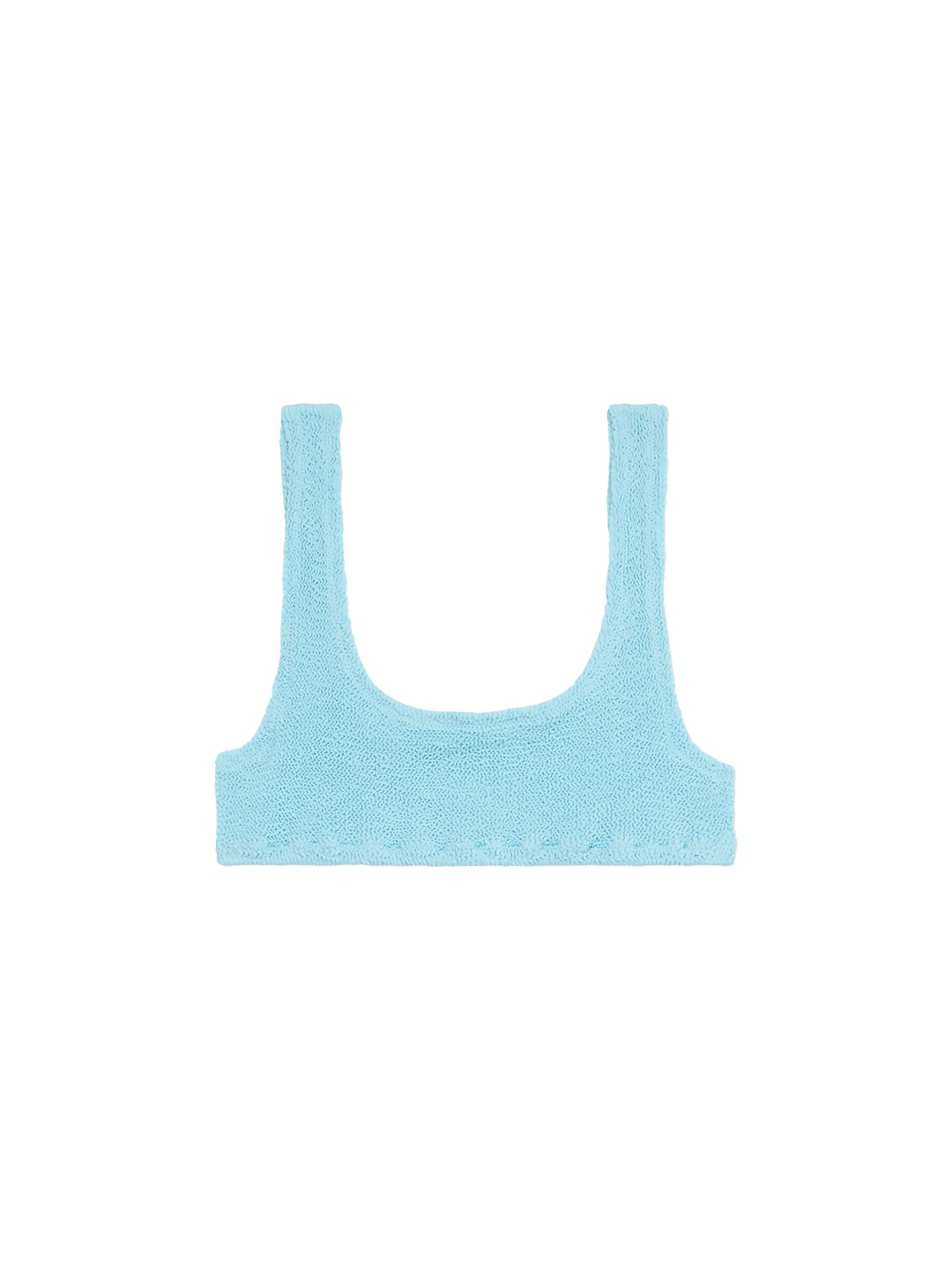 Woman light blue classic crinkle bralette Naima - MC2 Saint Barth