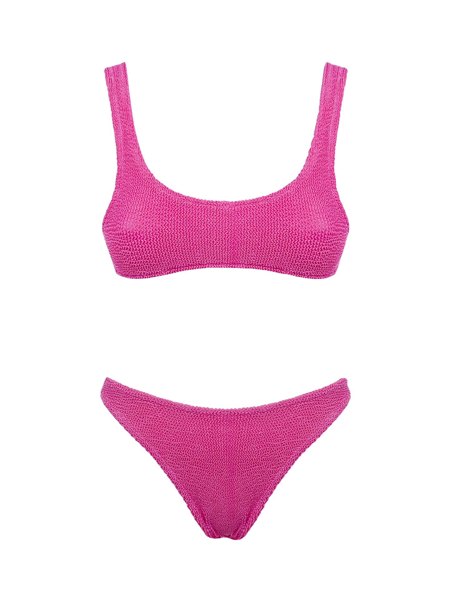 Woman pink classic crinkle bikini Naima Elise - MC2 Saint Barth