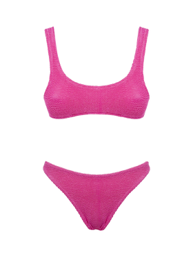 Woman pink classic crinkle bikini Naima Elise - MC2 Saint Barth