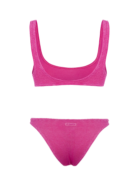 Woman pink classic crinkle bikini Naima Elise - MC2 Saint Barth