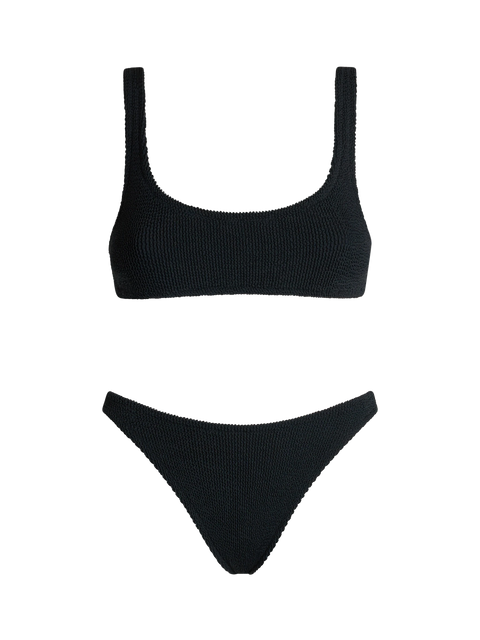 Bralette bikini Naima Naomi in black crinkle - MC2 Saint Barth