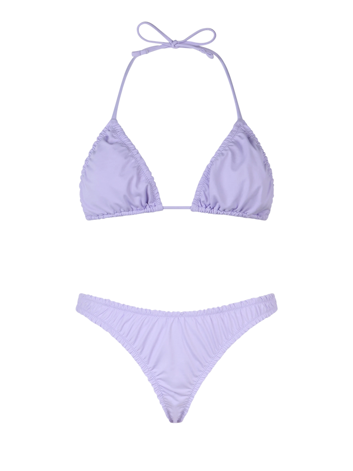 Woman ruffled lilac triangle bikini Nilly Nalu - MC2 Saint Barth