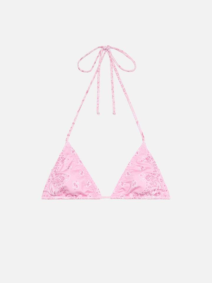 Nilly classic triangle top with bandanna print