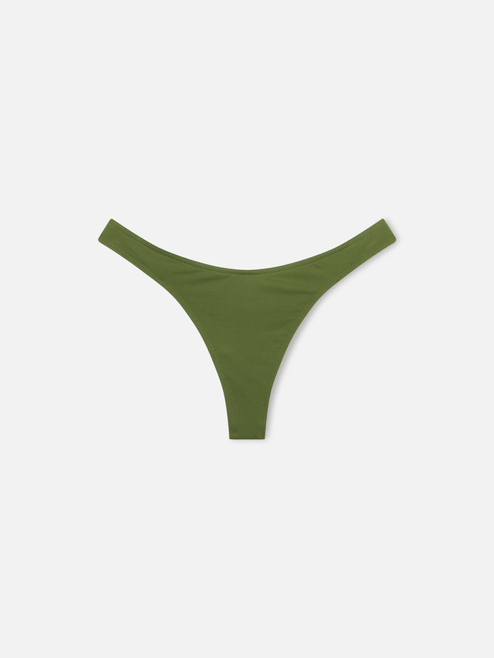 Amira Naomi Balconette-Bikini in Military Green in Unifarbe 