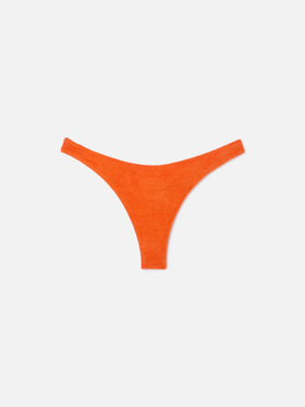 Bas de bikini cheeky en éponge Orange Naomi 