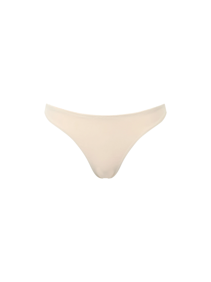 Woman beige bandeau bikini Athena Naomi with rhinestones - MC2 Saint Barth
