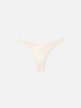 Naomi gold foil effect cheeky swim briefs