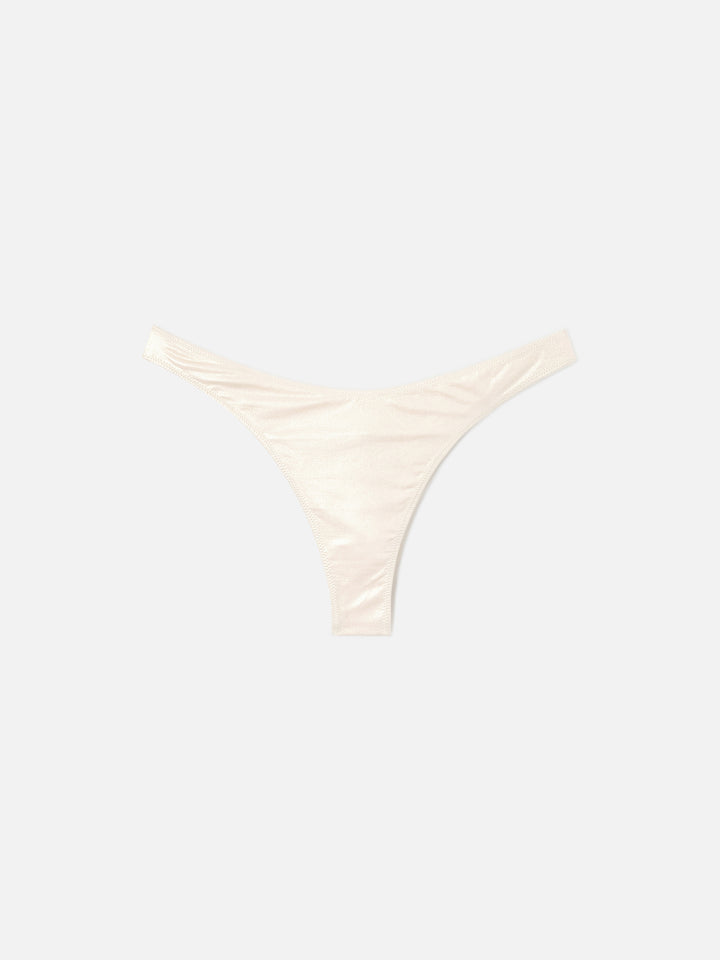 Naomi Cheeky-Schwimmhose mit Goldfolien-Effekt 