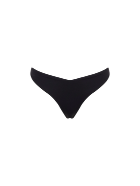 Black ribbed cheeky swim briefs - MC2 Saint Barth