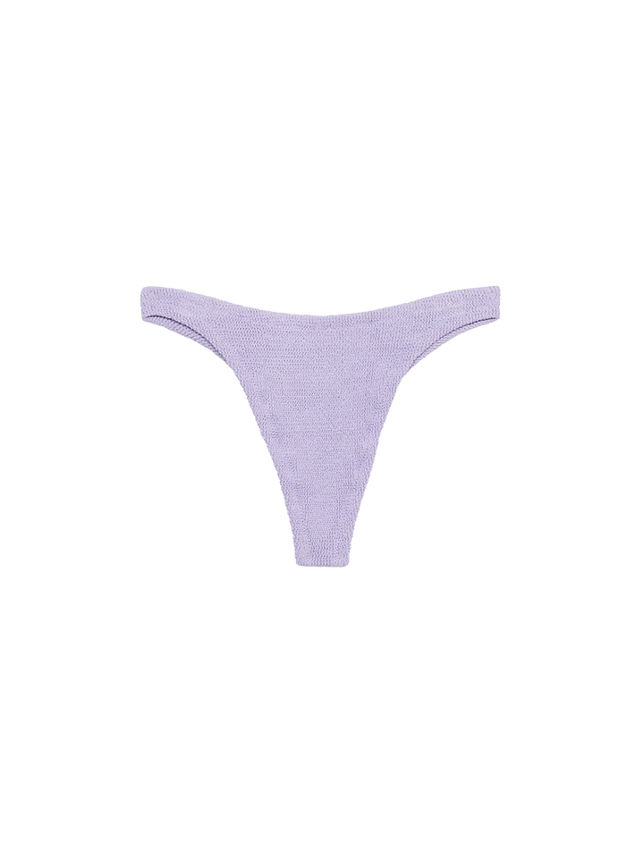 Woman lilac lurex tiny crinkle bralette bikini Pamy Naomi - MC2 Saint Barth