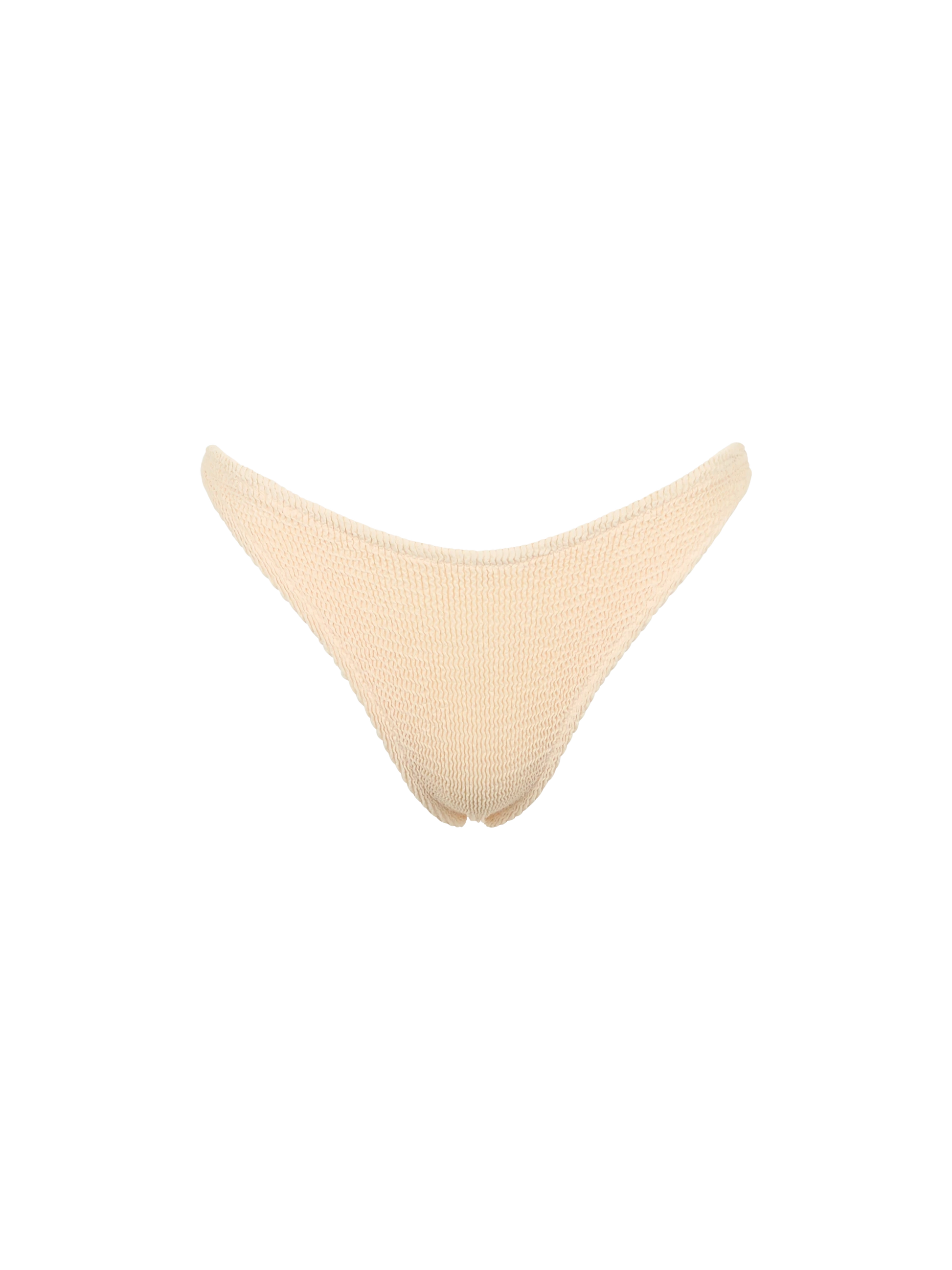 Woman beige crinkle cheeky swim briefs Naomi - MC2 Saint Barth