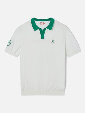 Polo en coton tricoté off-white Newcombe | Édition spéciale 
