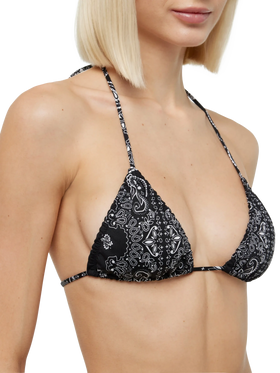 Nilly classic triangle top with bandanna print - MC2 Saint Barth