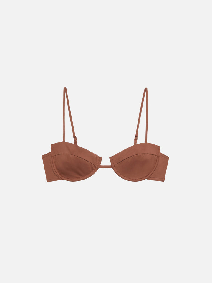 Salina brown underwired bralette