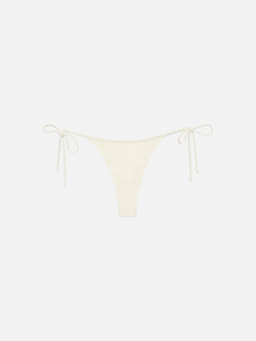 Norah cream cheeky swim briefs