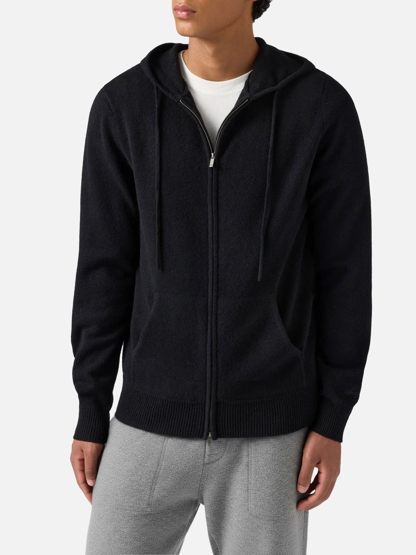 Notting hoodie in 100% lambswool black