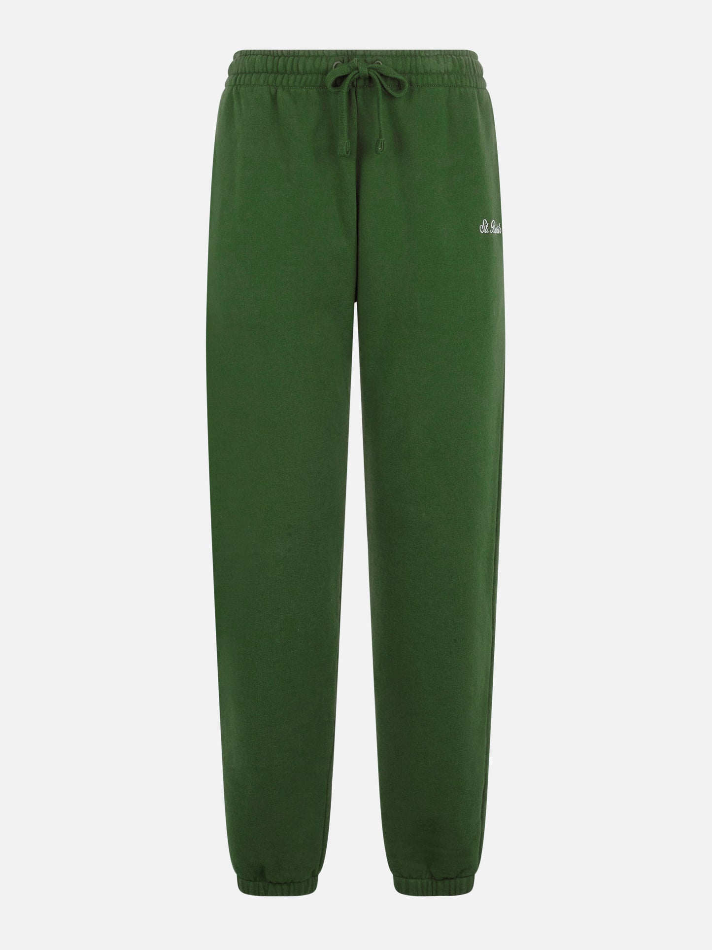 Military green cotton fleece jogger pants Odalys