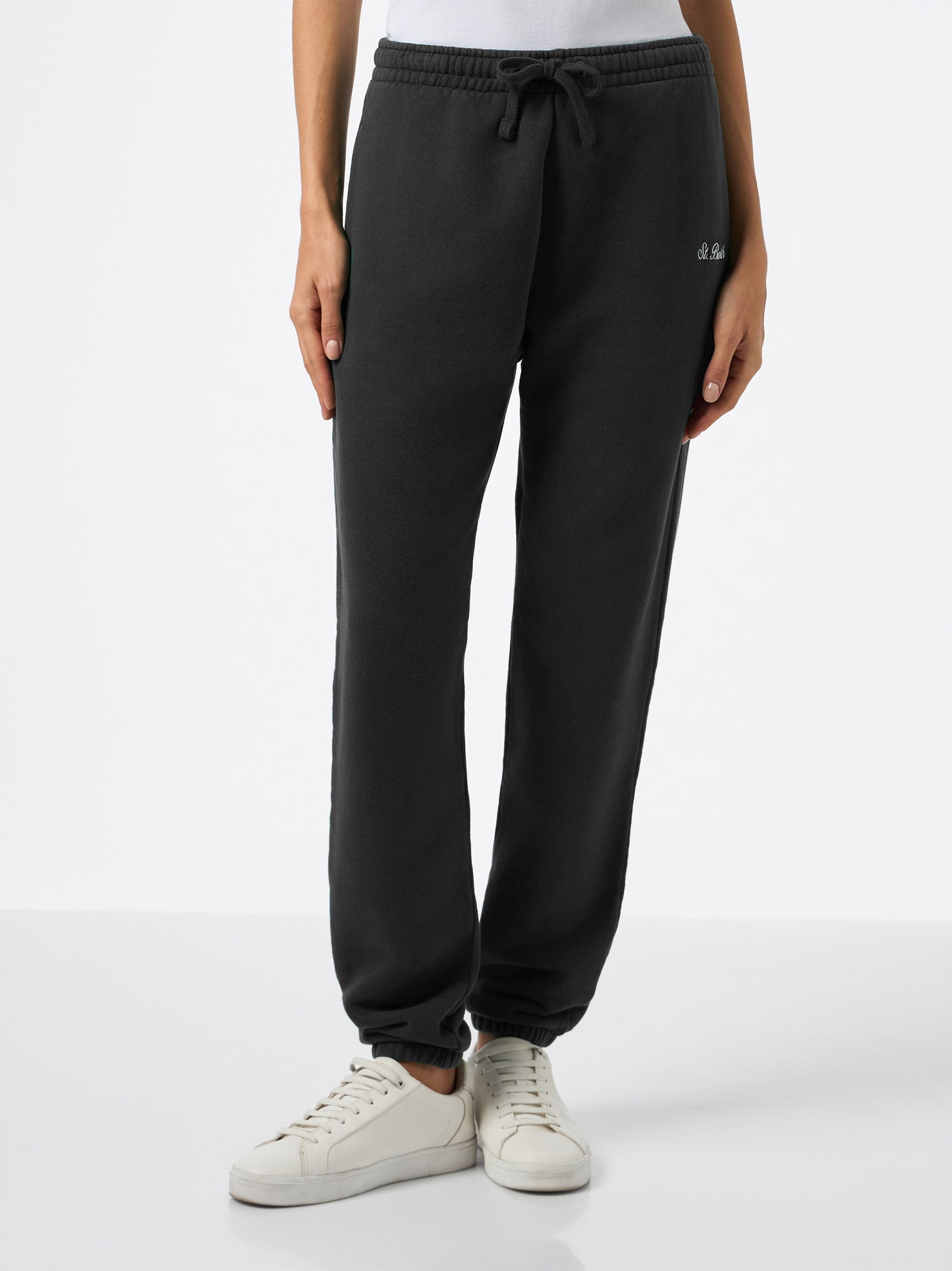 Pantaloni joggers in pile nero Odalys