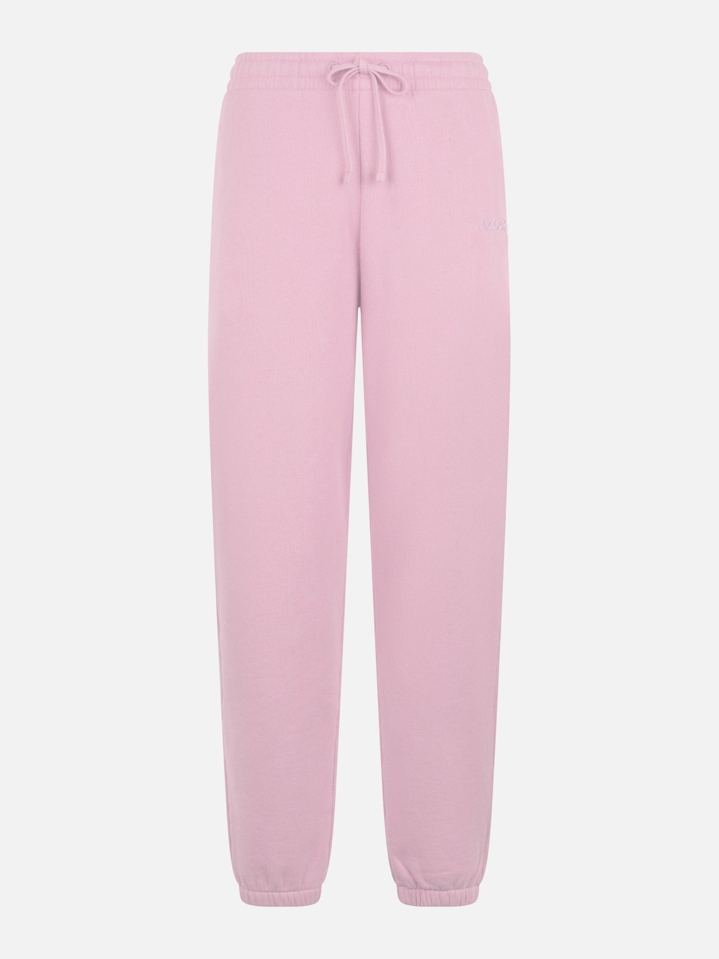Pantaloni joggers Odalys in pile rosa